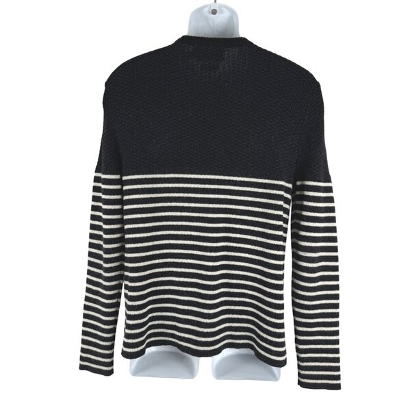 RRL Double RL Ralph Lauren Sweater Mens Medium Striped Shoulder Buttons FS-1342 - Picture 5 of 9